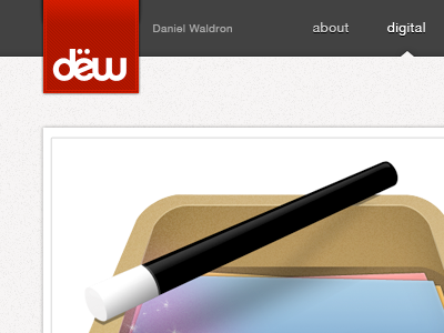 Nav Refresh Take 2! dew grey nav navigation red refresh texture website