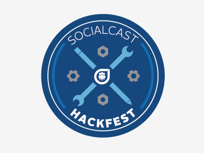 Socialcast Hackfest blue fest grey hack hackfest icon logo socialcast
