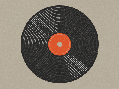 Vinyl Record black grey orange record red retro texture vinyl