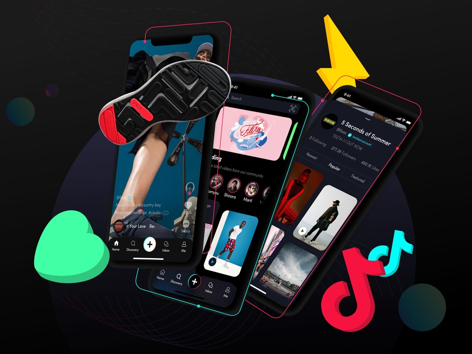 🤘 ⚡ TikTok for IOS - Redesign Challenge designed by Igor Boldirev. 