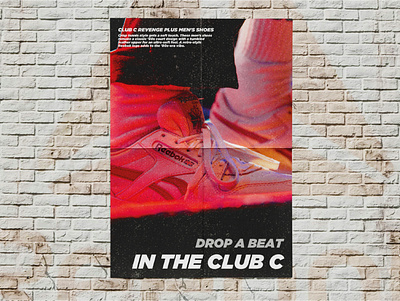 QUARANTINE DIARIES // PT. 2 - Drop A Beat art design band bank poster brand design brand identity branding design drop a beat music poster poster art poster artwork poster design reebok reebokclassics reeboks typography