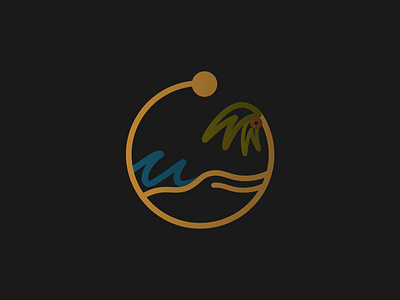QUARANTINE DIARIES // PT. 10 beach beachy branding california design hawaii illustration island logo logo design logo designer logodesign nature palm tree palm trees sun waves