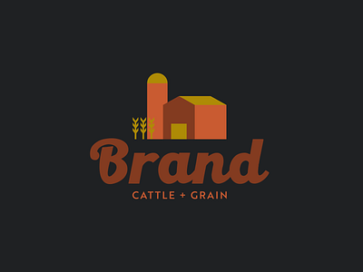 LOGO EXPLORATION // Brand Cattle + Grain barn branding cattle design farm grain illustration logo logo design logo designer logodesign logos vector