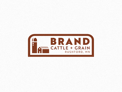 BRAND CATTLE + GRAIN LOGO badge barn brand brand design brand identity branding cattle design farm farm logo grain illustration lockup logo logo design logo designer logodesign patch silo typography