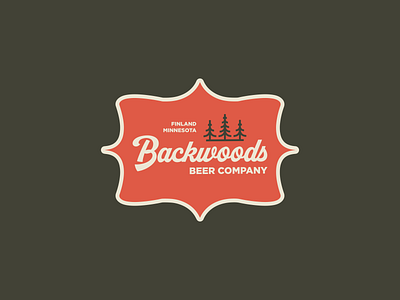 Backwoods Beer Company Logo Design beer beer logo branding brewery brewery logo design fish hops illustration logo logo design logodesign pine tree trees typography woods