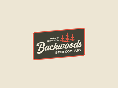 Backwoods Beer Company Logo Design beer beer branding beer logo branding brewery branding brewery logo design illustration logo logo design logodesign minnesota pine trees tree typography woods