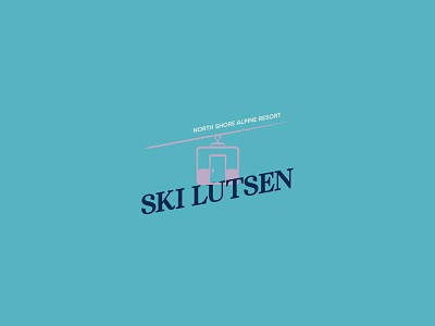 Vintage Inspired Lockup for Lutsen Ski Resort alpine branding design illustration logo logo design lutsen minnesota mountain mountains retro retro skiing ski ski resort skiing snow snowboard snowboarding vintage ski winter