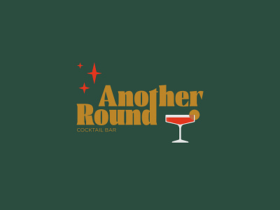 Another Round Cocktail Bar Logo Design