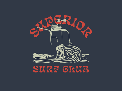 Superior Surf Club Logo Lockup