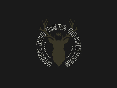 River Brothers Outfitters Spring 2022 apparel design branding deer deer logo design elk hunt hunting hunting badge hunting logo illustration logo logo design logodesign midwest minnesota outdoors outdoors badge patch vector