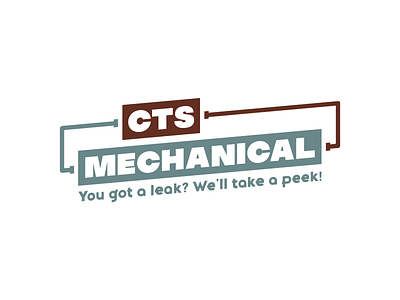 CTS Mechanical Logo branding design electrical illustration logo logo design logodesign mechanical pipe piping plumbing plumbing company typography vector water wrench