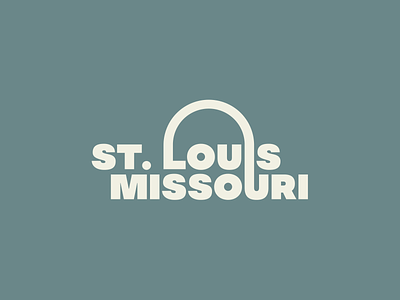 St. Louis Lockup arch branding city city branding city logo design gateway arch logo illustration logo logo design logodesign missouri saint louis st louis st. louis state logo stl typography