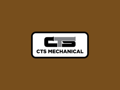 CTS Mechanical Logo aaron draplin branding design draplin electrical illustration logo logo design logodesign mechanical patch patch logo pipe plumber plumbing plumbing logo retro logo thick lines typography water