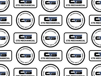 CTS Mechanical Logo branding c logo cts design illustration letters logo logo logo design mechanical oil patch patch logo patches pipe pipe logo pipes plumbing plumbing company retro logo vintage logo