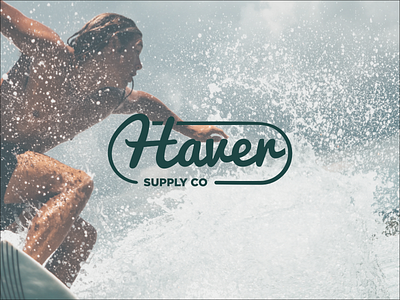 Haver Supply Co. beach branding cali california design illustration logo logo design logodesign ocean retro skateboard surf surf board surf logo surf shop surfboard surfing vintage waves