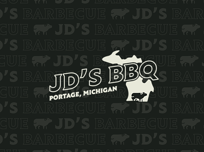 JD'S BBQ Logo Redesign Concept barbecue bbq branding design hog illustration logo logo design logodesign michigan pig state typography vector