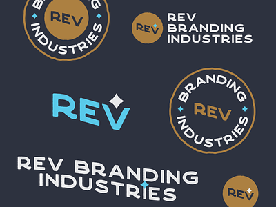 REV Branding Industries Re-Brand Concept #2 agency brand branding branding agency design graphic design illustration logo logo design logodesign marketing agency typography vector