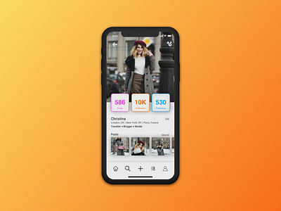 Daily UI 006 100daysofui 100daysuichallenge daily ui photosharing profile uidesign