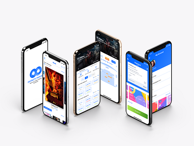 Infinity Movie Light Theme design iphonexs movie app product design seat selection ticket app ticket booking ui ui ux uidesign ux