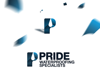 Pride Water Proofing australia branding branding design design icon logo new zealand typography water
