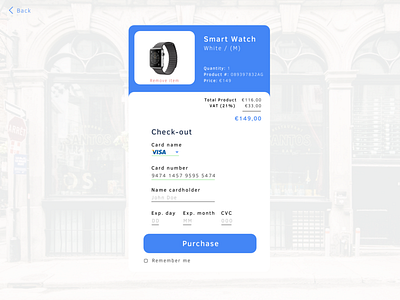 Checkout page Smart Watch checkout checkout page ecommerce smart watch