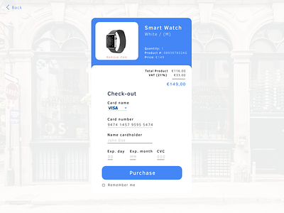 Checkout page Smart Watch