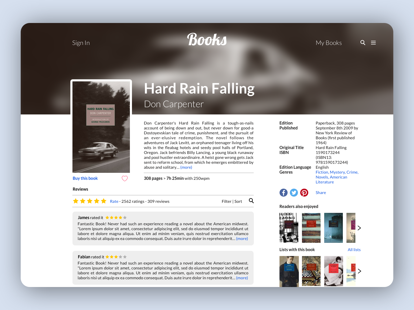 a book review website