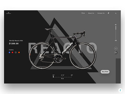 Cyclemerida cycle dark design designer dribbble interface landing page ui ui design ux webpage wireframe