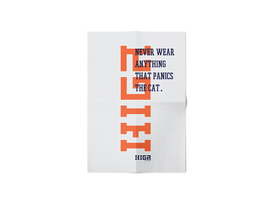 HIGA Clothings - Poster design exploration brand identity design logo typography vector