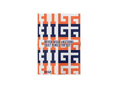 HIGA Clothings - Poster design exploration brand identity branding colour design logo typography
