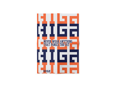 HIGA Clothings - Poster design exploration