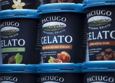 Paciugo Gelato Pints design food gelato icecream italian packaging