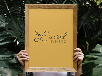 Laurel Event Co. Branding branding events feminine logo floral minimal weddings
