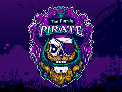 The Purple Pirate - Twitch digital esports gaming illustration pirate purple twitch vector