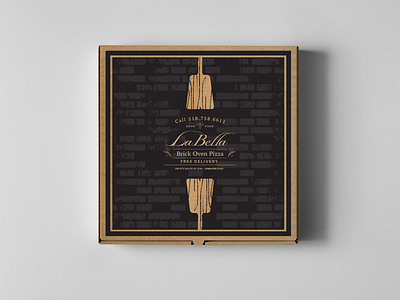 LaBella Pizza Box graphic design logo design packaging
