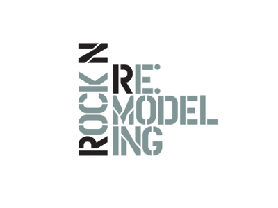 Rock N Remodeling Logo branding graphic design logos typography
