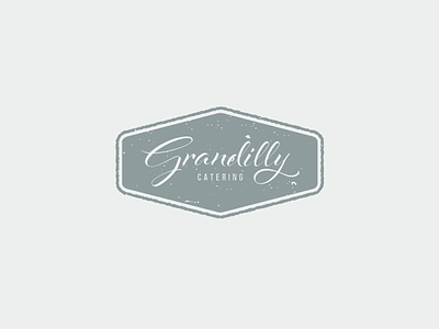 Grandilly Catering graphic design type design typography