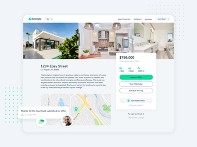 Real Estate Listing Page Design - Lexi Koch - Dribbble