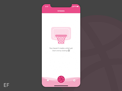 Dribbble - Empty State design dribbble empty state iphonex mobile app prototype ui