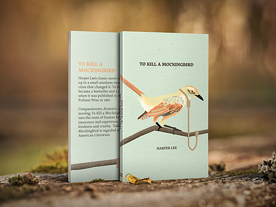 To Kill a Mockingbird mock-up book cover harper lee illustration to kill a mockingbird