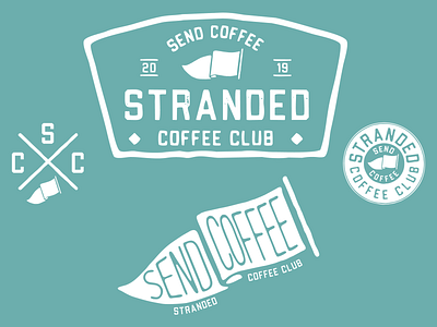 Stranded Coffee Club Branding