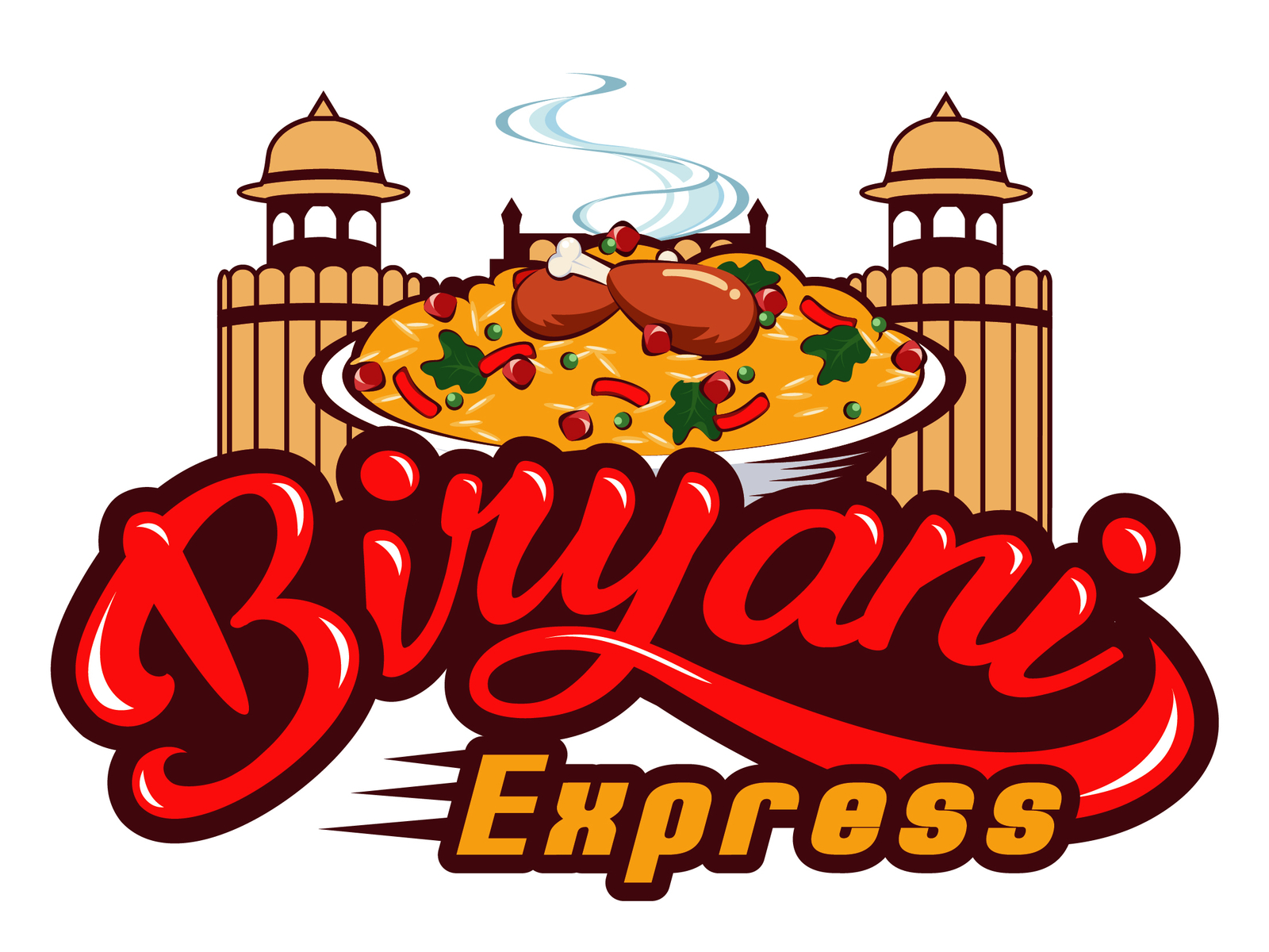 re-design Biryani Express logo by andini utari on Dribbble