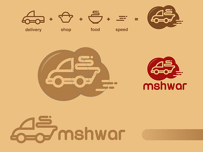 re-design Mshwar logo brand branding design drawing identity logo vector
