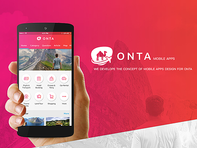 Mobile App : Online Travel Booking app branding design marketplace mobile apps