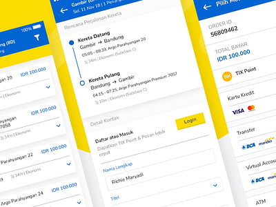 Tiket.com App Redesign ( Train ticket booking form)