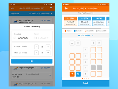 Easypay - Booking Tiket Kereta app mobile apps ui ux