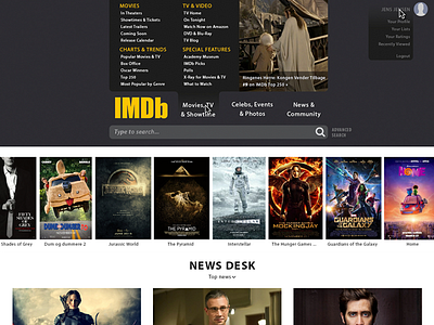 IMDb 1 semester aalborg university imdb redesign usability