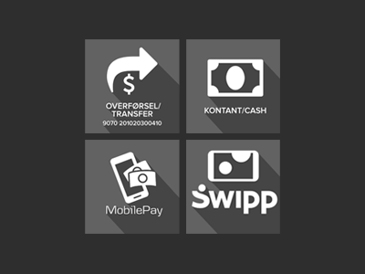 Icons for a brochure blackandwhite cash grey mobilepay shadow swipp transfer