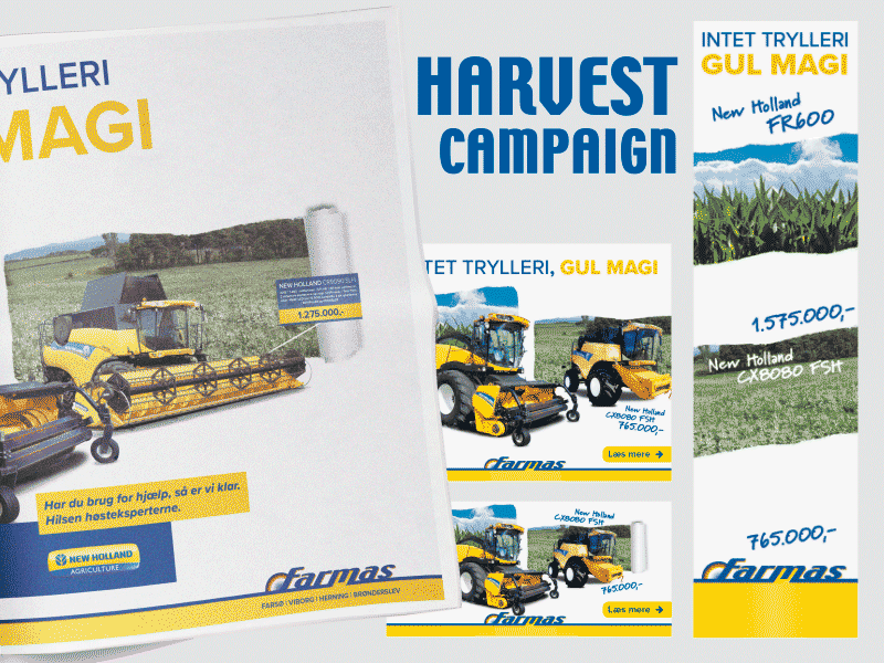 Harvest Campaign add harvest newsletter banner newspaper web banner