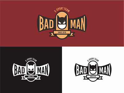 Bad Man classic clean e sport flat gam gamer games logo simple